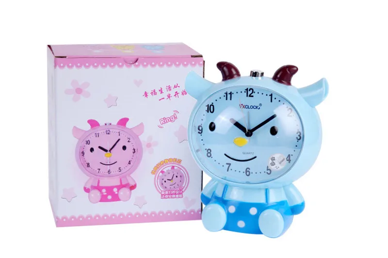Настольные часы куб кошка лягушка тихий электронный аккумулятор будильник