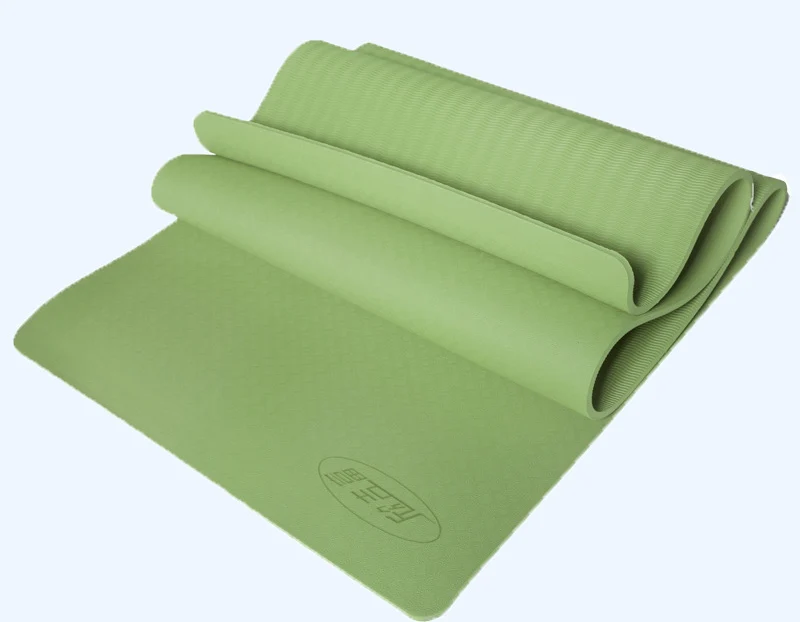Коврик для йоги с двойным покрытием увеличенный коврик из термополиуретана 185*122*0