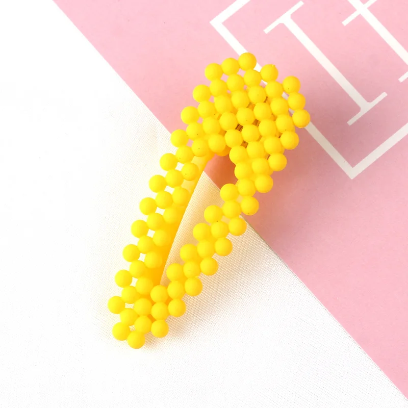 kong water yellow Бренд Exknl, корейские модные шпильки, бусины, заколки для волос, свадебные парики женские, BB аксессуары, заколки, ювелирные изделия - Окраска металла: kong water yellow
