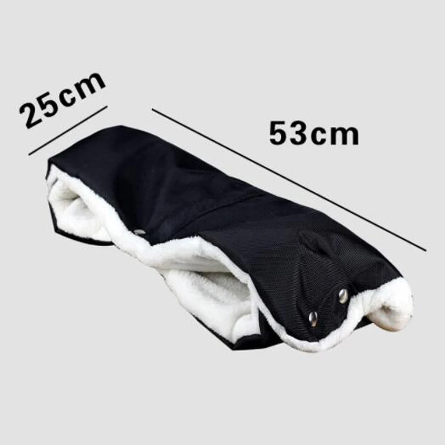 Winter Pram Hand Muff Baby Carriage Pushchair Warm Fur Fleece Cover Buggy Clutch Cart Glove Stroller Accessories | Мать и ребенок