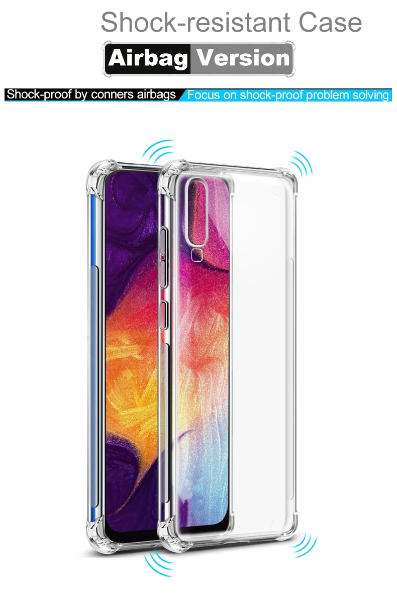Для samsung Galaxy A50 A10 A70 A40 A30 M20 J4 Plus Крышка для samsung Galaxy M20 A10 A30 A40 A50 A70 J4 противоударный чехол