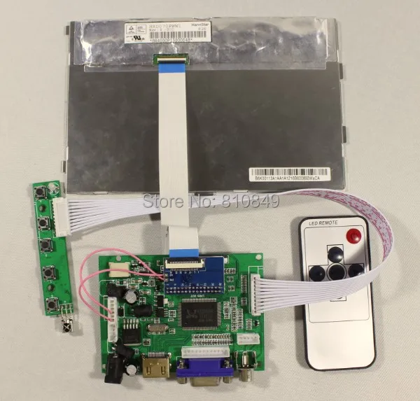 HD MI + VGA 2AV lcd-плата контроллера работать в течение 7 дюймов HSD070PWW1 IPS панель