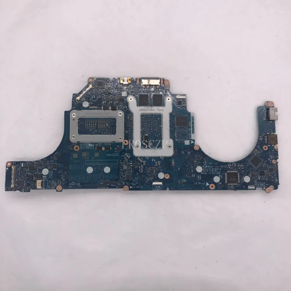 За 17 R3 15 R2 CN-0DVV6W Материнская плата ноутбука LA-C912P GTX970M 2 Гб Оперативная память N16E-GT-A1 с i7-6700HQ Процессор работает хорошо