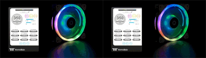 Tt(Thermaltake) Riing Trio 12 светодиодный RGB вентилятор шасси(16,8 миллионов цветов/цифровой блок управления/Голосовое управление/синхронизация цвета