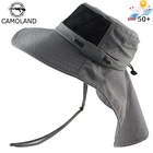 Шляпа с защитой шеи для мужчин и женщин, головной убор с сеткой и широкими полями, дышащий, с защитой от ультрафиолета, для занятий на открытом воздухе, походов, рыбалки, летняя