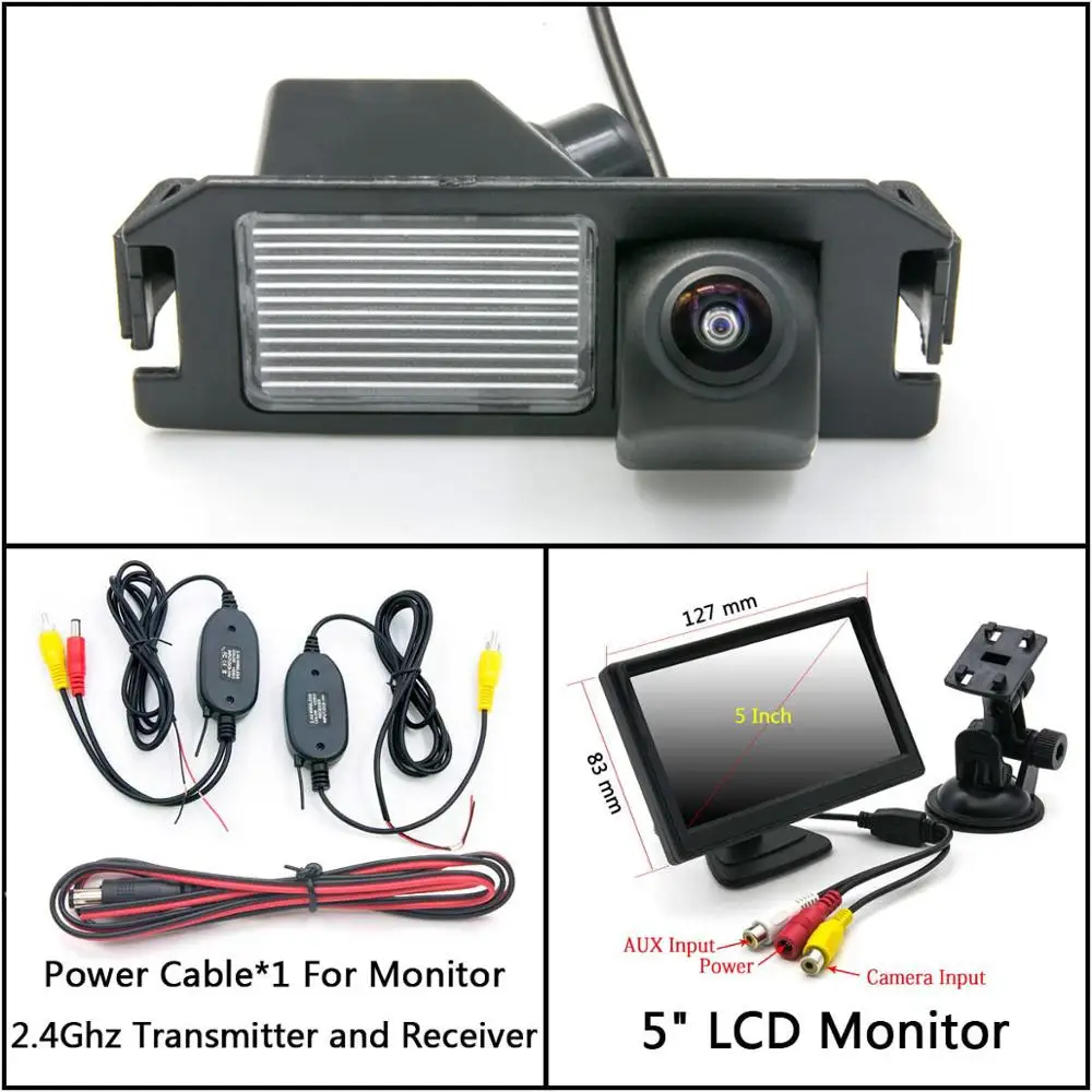 C Wireless 5inch LCD 175 градусов HD камера заднего вида для kia plcanto Morning Rio 3 Soul MK1 MK2 Niro DE автомобильный парковочный монитор ночного видения - Название цвета: C Wireless 5inch LCD
