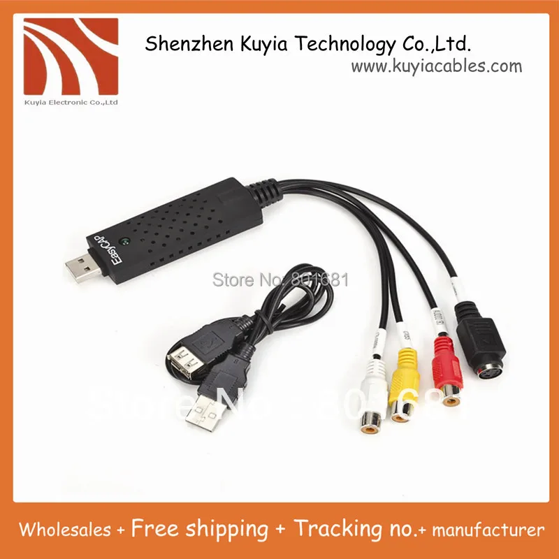 Бесплатная доставка + Новый USB 2 0 Easycap dc60 tv dvd vhs видео адаптер Захват карты Аудио AV