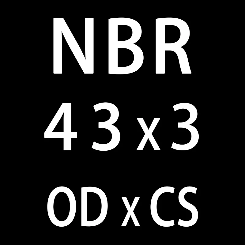 20 шт./лот резиновое кольцо черное NBR пломбирование уплотнительное кольцо 3 мм OD41/42/43/44/45/46/47/48/50*3 мм уплотнительное уплотнение нитриловые прокладки масляные шайбы кольца - Цвет: OD43mm