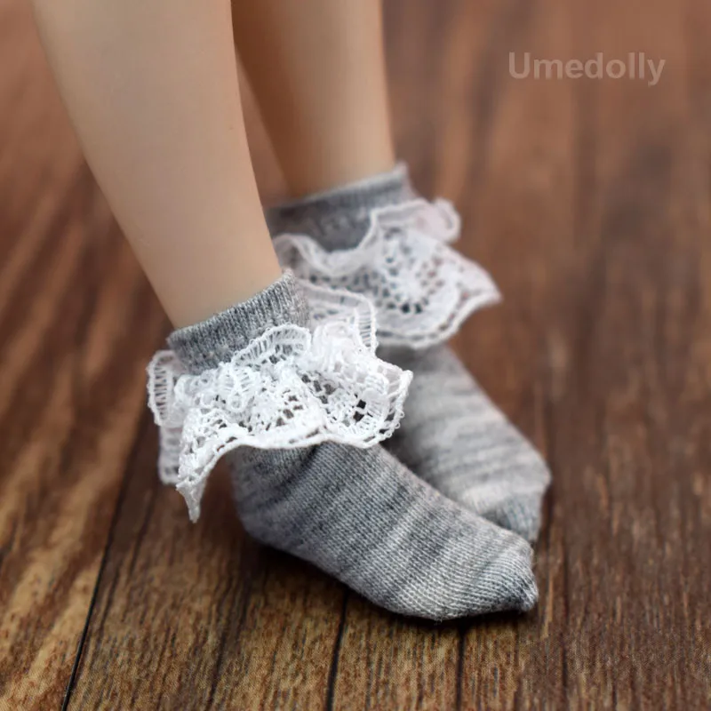 Новинка 1 пара коротких носков Blyth Doll подходящих для Licca Azone Redberry Momoko Barbies кружевные
