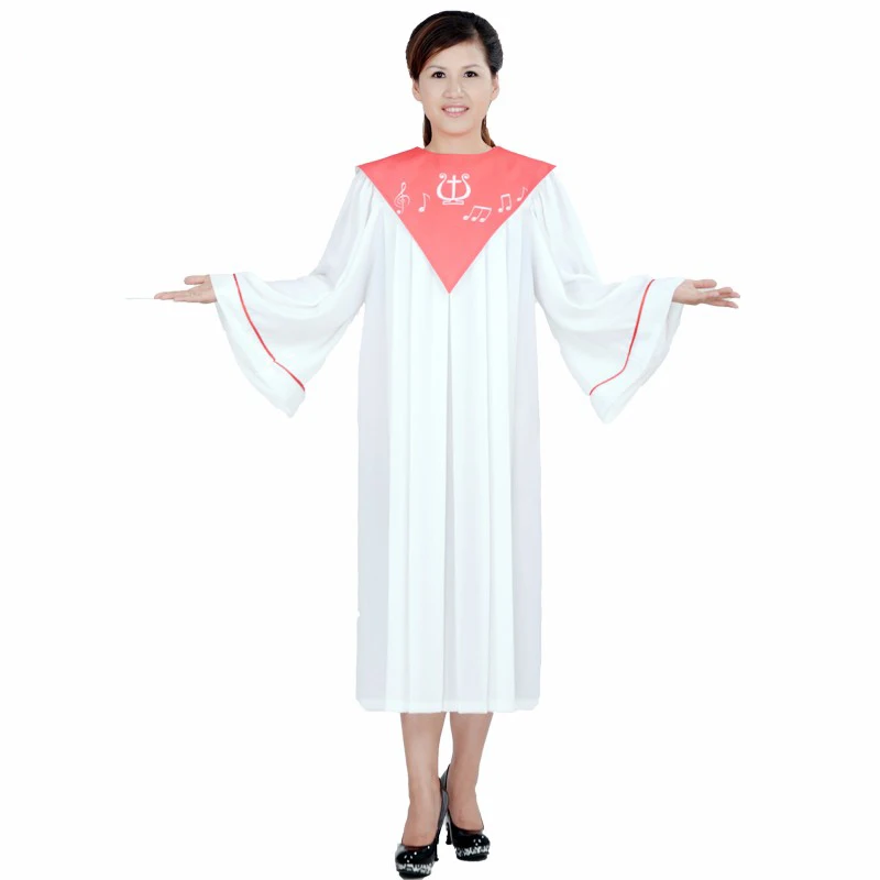 

Bible gown robe wear Clothes european version of the Bible costume garment women Church Gospel Choir Robe Gown & Red White