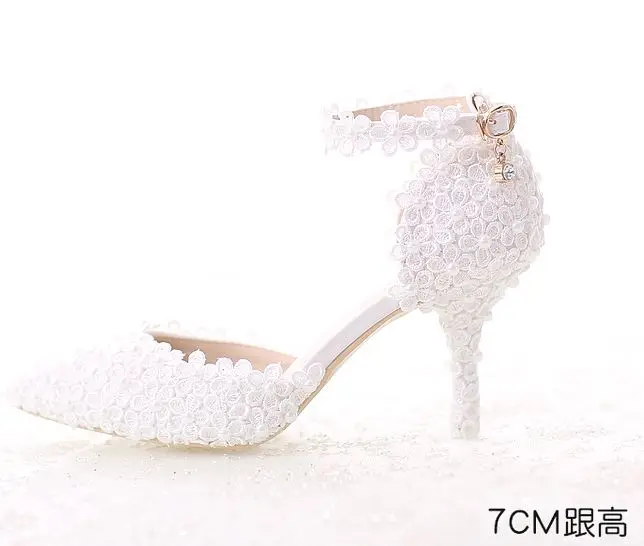 Туфли лодочки с ремешком на щиколотке и пряжкой белые 2018|female wedding shoes|brand shoeswedding shoes