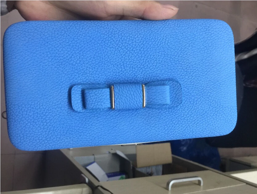 Sky blue Девушка Для женщин леди PU кожа долго бумажник сцепления на молнии Держатель для карт кредитной карты бумажник Для женщин сумка-холодильник сумка - Color: Sky blue