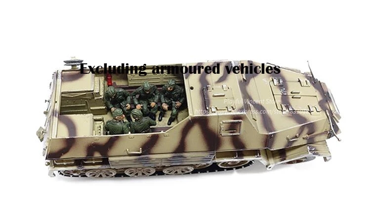 1/72 немецкие солдаты сидящие и говорящие 5 человек группа готовой продукции Военная сцена модель коллокации