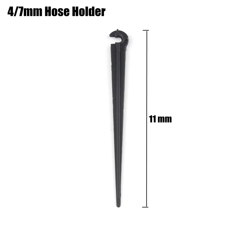 4l7mm Hose Holder 30 шт 15 видов 4/7 мм садовый шланг разъемы Micro капельного полива и орошения Системы мягкий шланг трубы соединения футболка приспособления для резки Разъем воды разъем - Цвет: 4l7mm Hose Holder