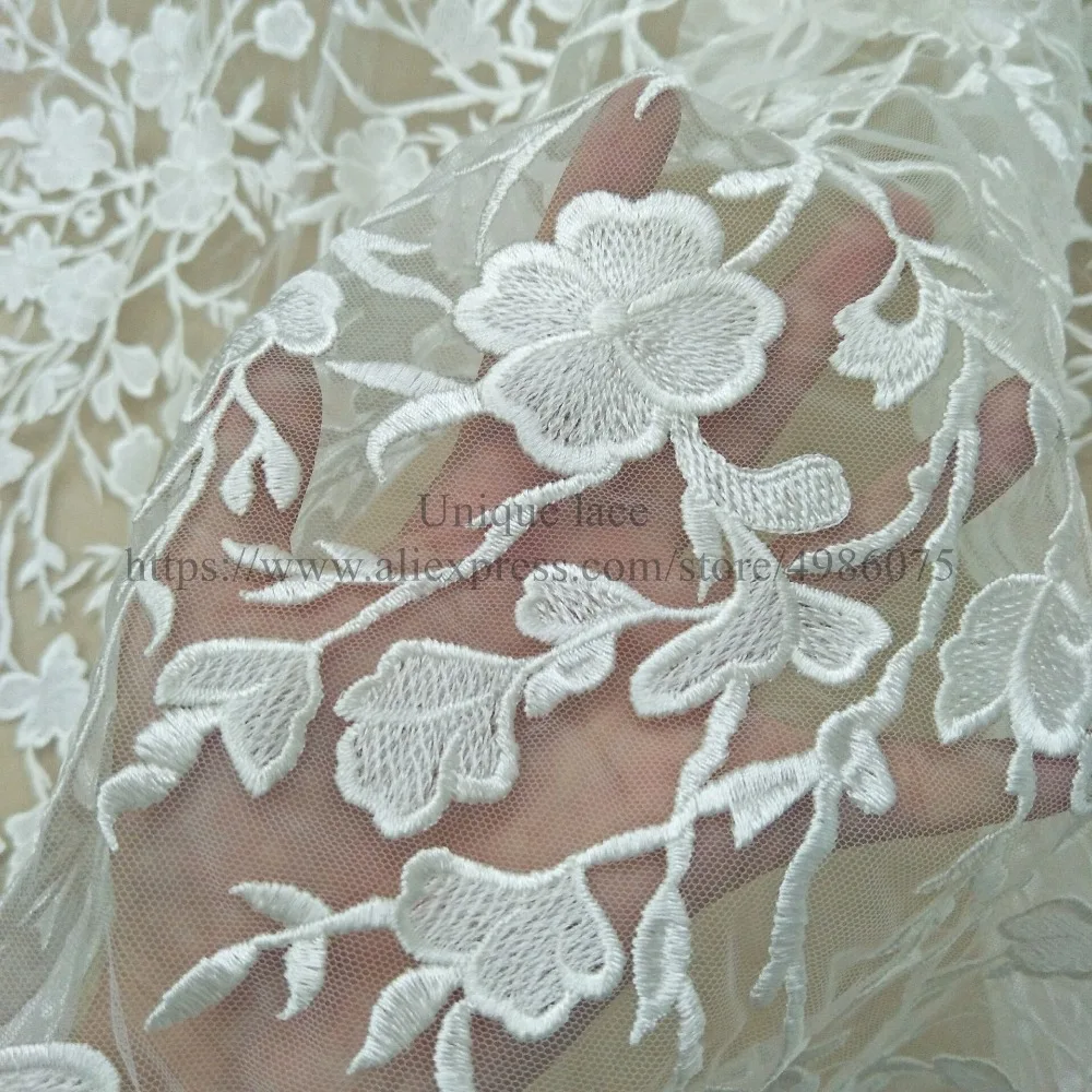 2018 модное свадебное платье ткань 130 см ширина гипюр кружево продажа кружевное