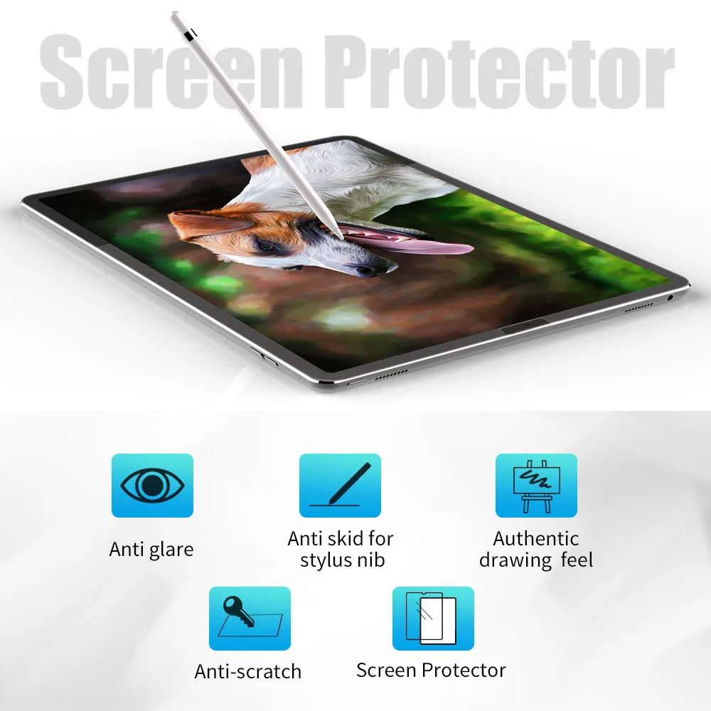 1 pcs PET Paper Like Screen Protector Film Matte Anti Glare Non Smooth Painting for iPad pro 9.7 10.5 11 12.9 inch | Компьютеры и офис