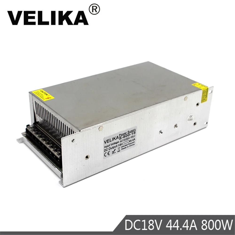 Одиночный выход DC18V трансформатор напряжения AC110V 220V к 44.4A 800W импульсный источник