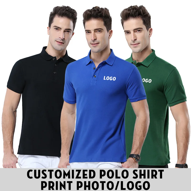 

High Quality 12 Colors Men Polo Shirt Women Short Sleeve Polo Shirts Design Custom Own Polos 100% Cotton Plus size S-3XL