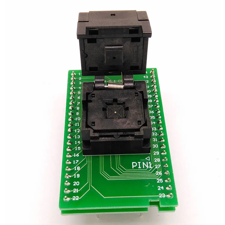 QFN44 MLF44 WLCSP44 к DIP44 двухплатная программирующая розетка IC550 0444 010 G шаг 0 5 мм IC Размер