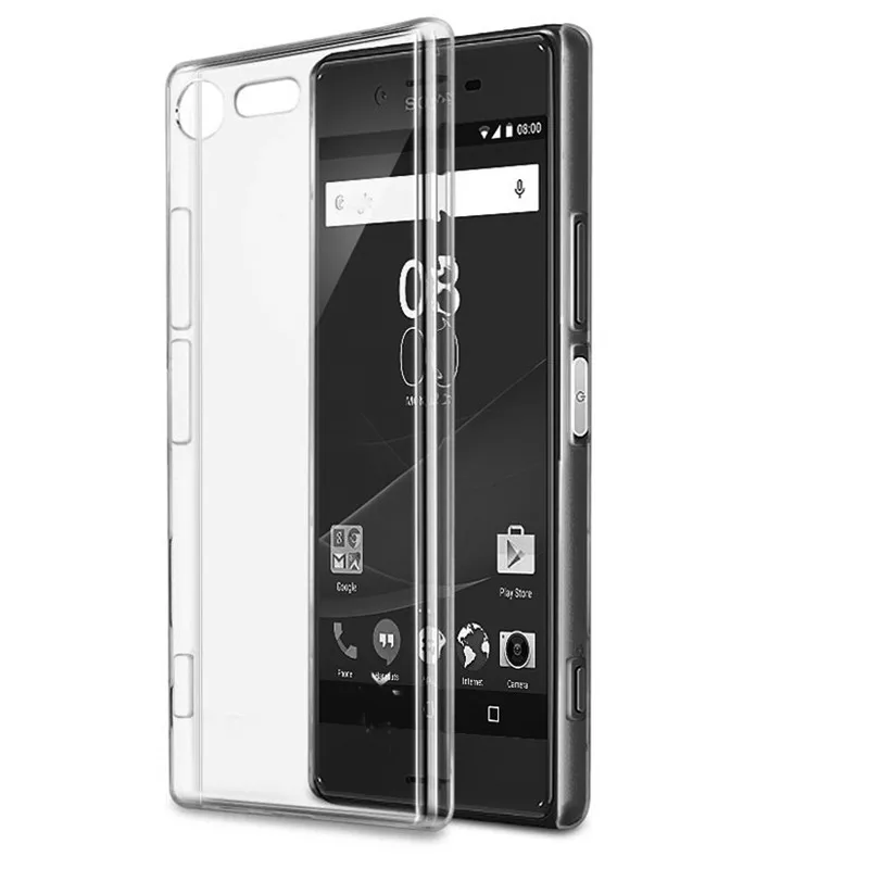 Чехол для телефона Sony Xperia XZ1 Ультра прозрачная силиконовая мягкая Задняя