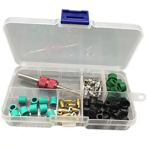 Инструмент для установки для удаления сердечника клапана, двухсторонний инструмент, резиновые уплотнительные кольца, Уплотнительные Шайбы, прокладка, переходник для шланга набор прокладок