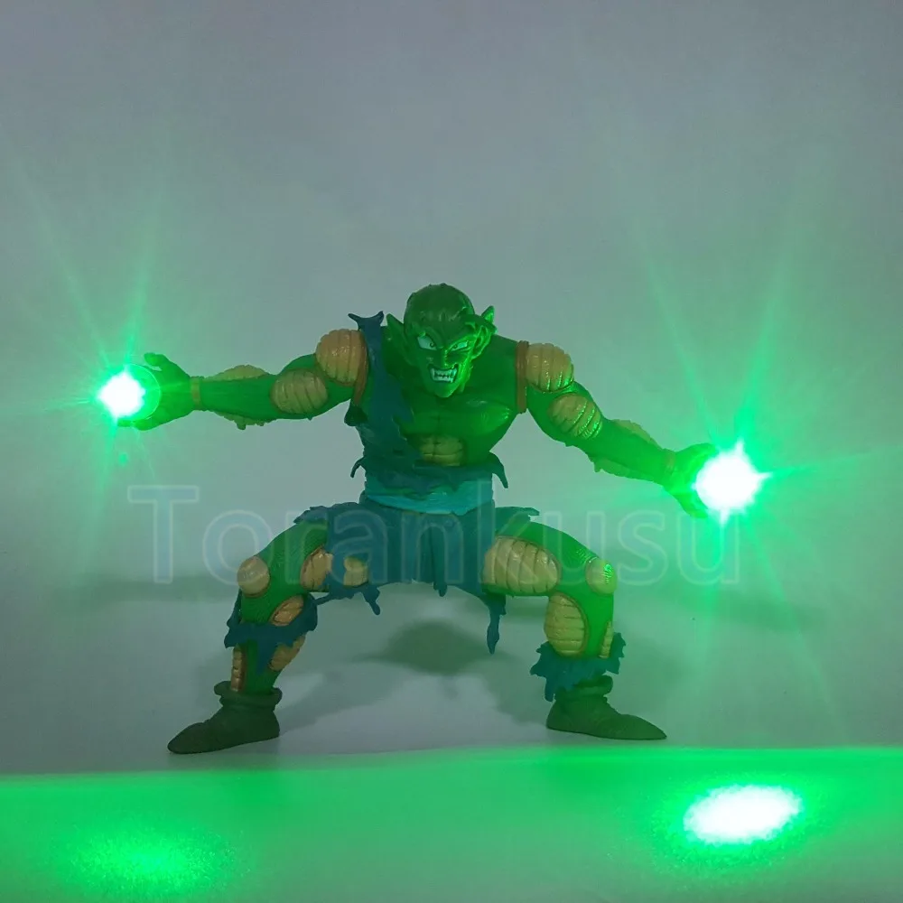 Dragon Ball Z фигурку пикколо зеленый лазерный луч Cannon светодиодный DIY Дисплей игрушка