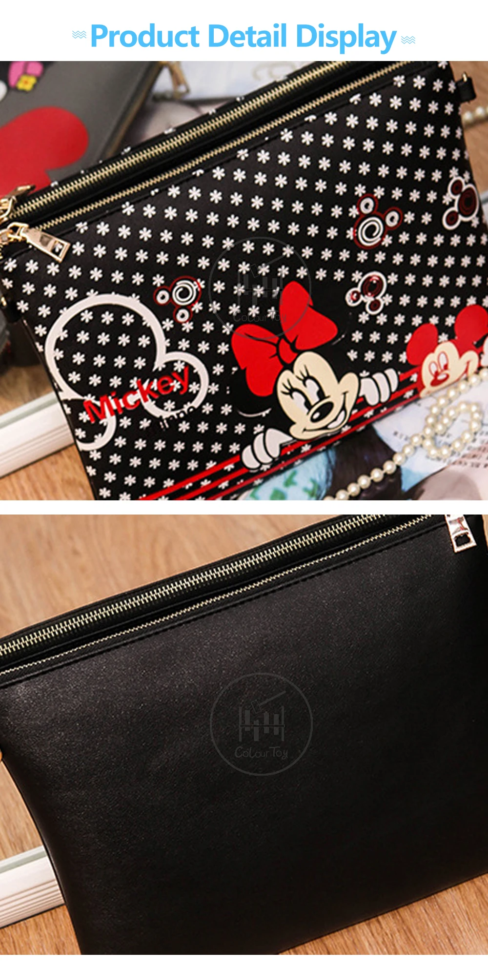Disney женский модный клатч, Сумка Для материнских подгузников, сумка для мам из искусственной кожи, сумка-мессенджер с рисунком Микки из мультфильма, дорожные сумки