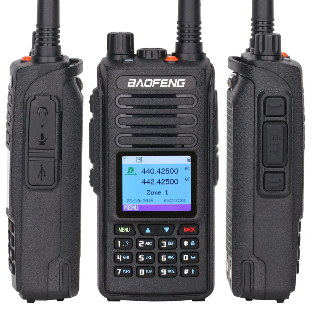 Baofeng DMR DM 1702 цифровой аналоговый Портативный иди и болтай Walkie Talkie (GPS) Dual Time Slot