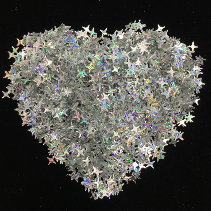 4 мм 9000 шт./пакет Star ультратонкий Sequins Nail Art Блеск Мини блестками Экологичные блестка из ПЭТ декоративный Маникюр Материал