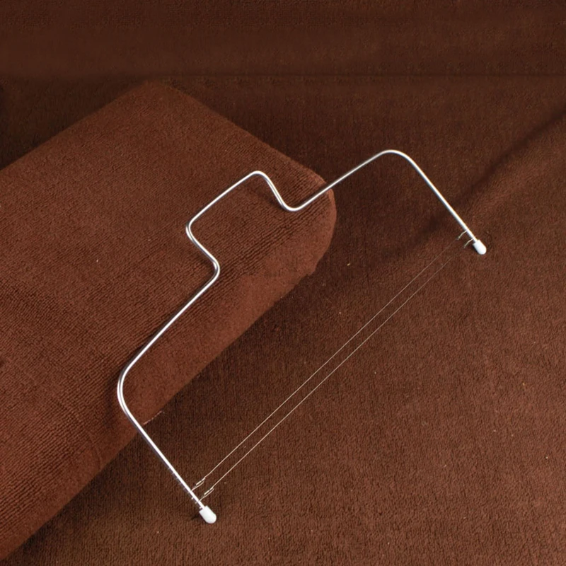 1Pc Stainless Steel Cake Slices Adjustable Slice Bread Cut Tool with Two Wires#267488