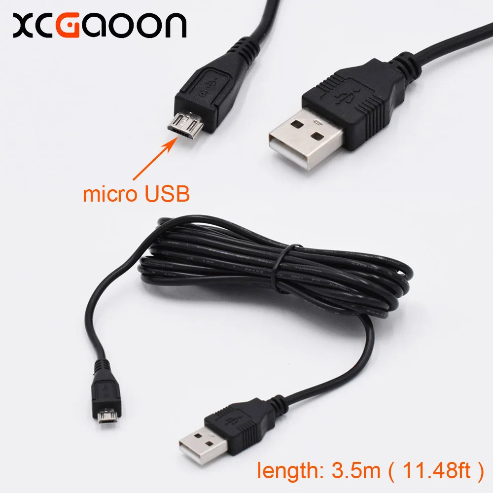 XCGaoon 3 5 метр футов микро USB автомобильный зарядный кабель (прямой порт) для