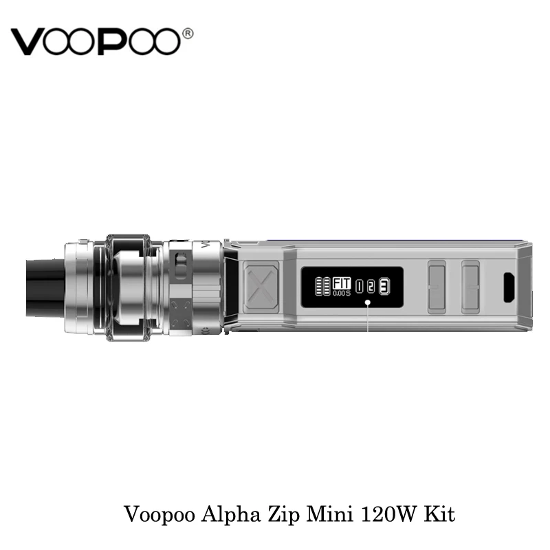 Электронные сигареты Voopoo Alpha Zip Mini 120 Вт TC Kit встроенный 4400 мАч Maat Tank 4 мл Mesh Coil GENE. Fit
