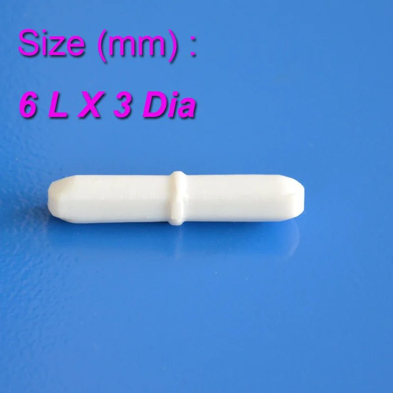 

Free shipping PTFE Magnetic Stirrer Mixer Stir Bar With Pivot Ring White Color