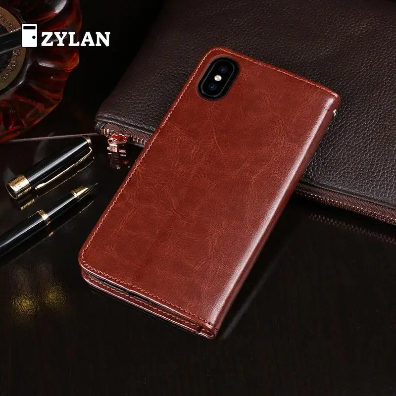 ZYLAN Для Doogee X55 Роскошный кожаный флип-чехол Mix 2 Lite защитный чехол для телефона