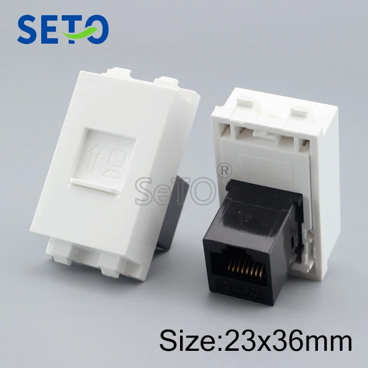 Сетевой модуль SeTo 128 типа RJ45 Cat6 Gigabit RJ45 разъем Keystone для настенной плиты