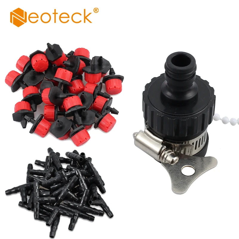 Neoteck 25 м DIY полив садовый шланг Автоматическая микро капельная система орошения с