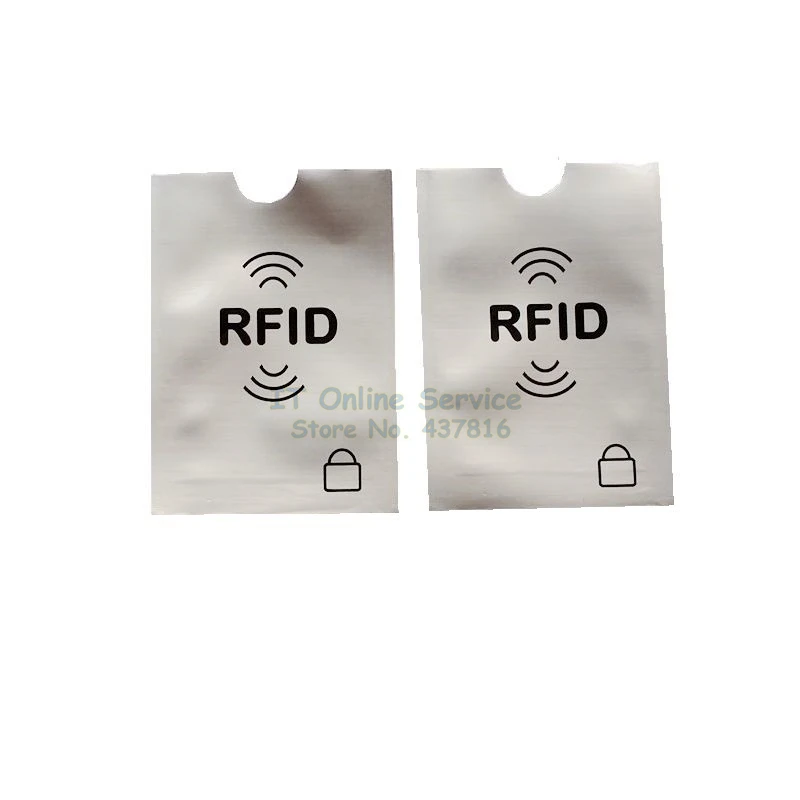 2PCS/lot RFID Protection Sheath IC Card Shielded Sleeve NFC security card Storage Home Office | Инструменты