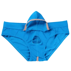 Нижнее белье с отверстием для пениса, мужские сексуальные мужские плавки, мужские трусы, трусы с заниженной талией, открытый пенис, сумка для удаления пениса, трусики из спандекса s XXL WJ Brand