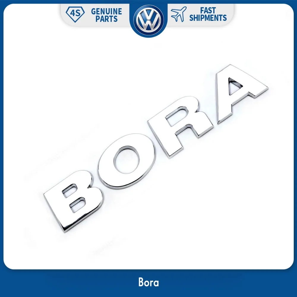 Хромированная крышка багажника OEM этикетка с надписью Bora эмблема наклейка для VW