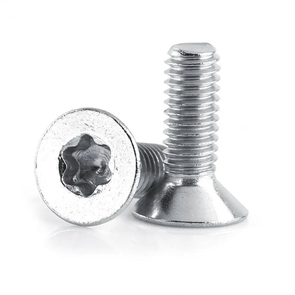 50 шт./лот M4 саморезы из нержавеющей стали SS304 плоская головка звезда винты