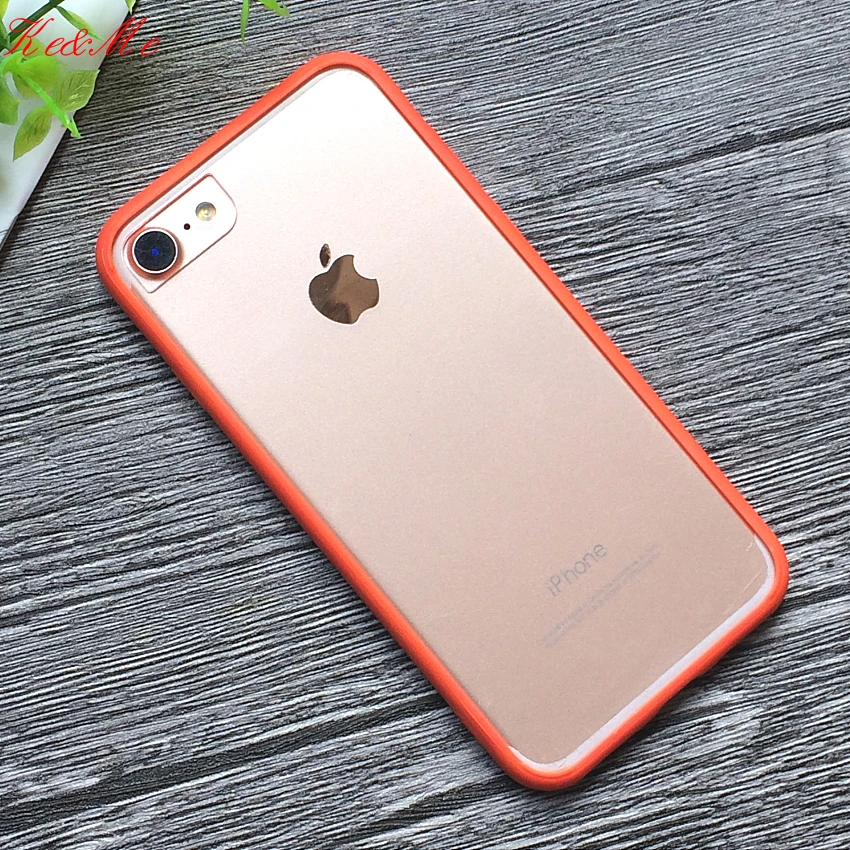 Для iPhone8 Жесткий PC+ мягкий TPU чехол для iPhone 7 8 6s Plus X XS 11Pro чехол для MAX XR чехол s телефон оболочка Мода красочная рамка Прозрачный