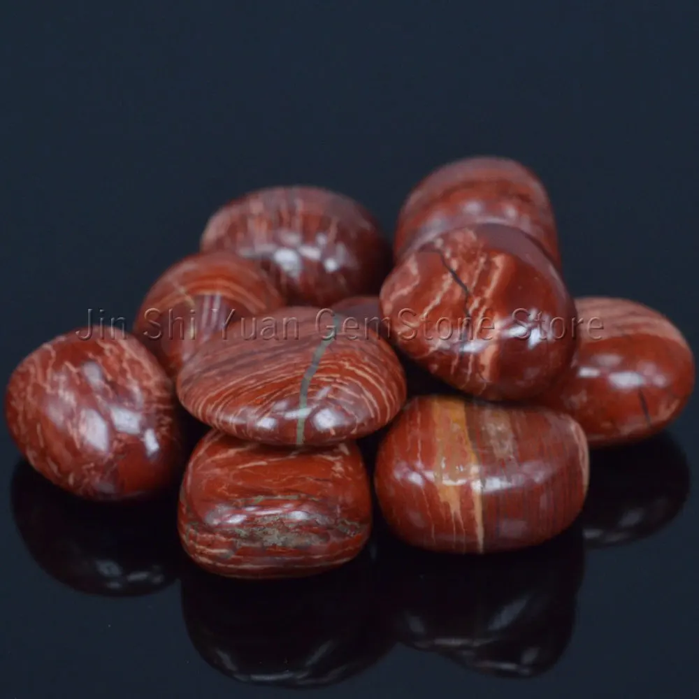 Bulk упали Окаймленный яшмы камни Природный полированный драгоценные