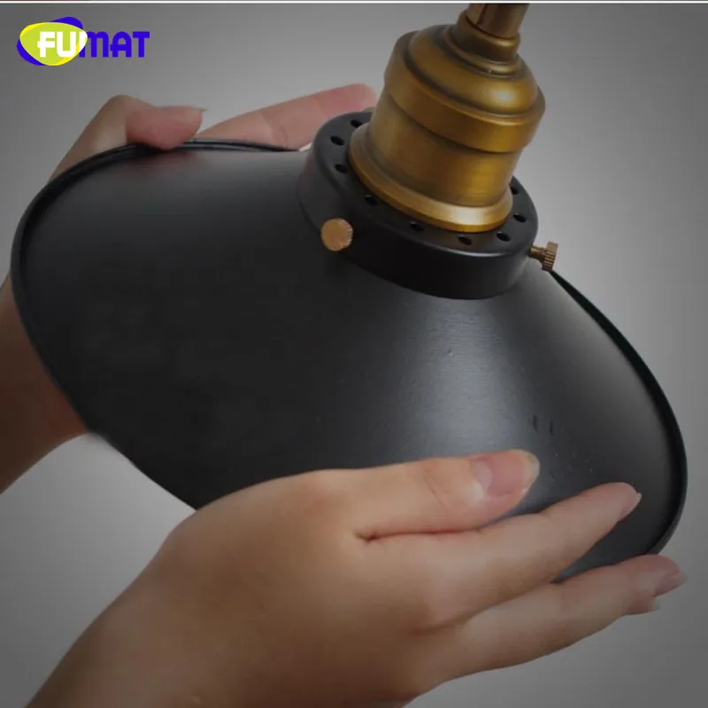 Черная Подвесная лампа FUMAT простая современная для столовой кухни промышленное