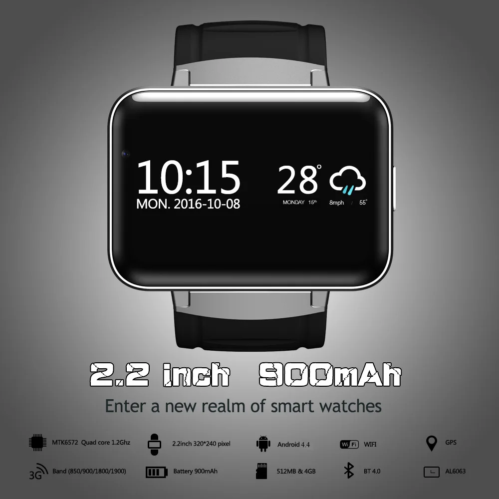 Время владельца DM98 WIFI Смарт часы телефон GPS SIM Bluetooth Smartwatch для Android OS Andorid скачать