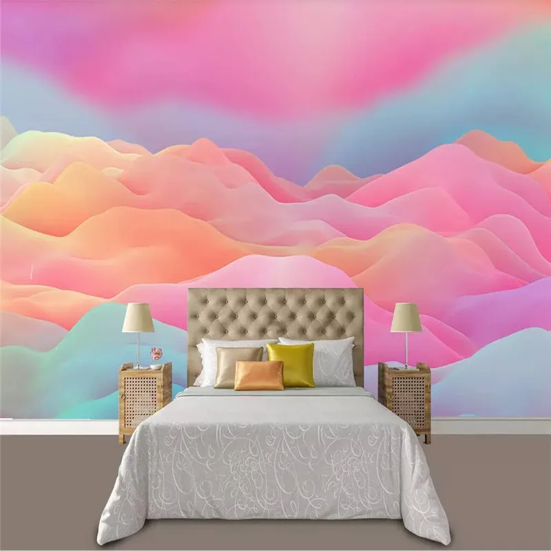 Color fantasy background wall professional production mural wholesale wallpaper custom poster photo | Обустройство дома