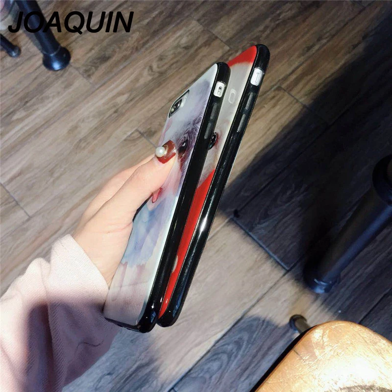 Телефон чехол для iPhone 6 6S 7 8 Plus X XR XS Max Fashion 3D милая пара домашних собак мультфильм