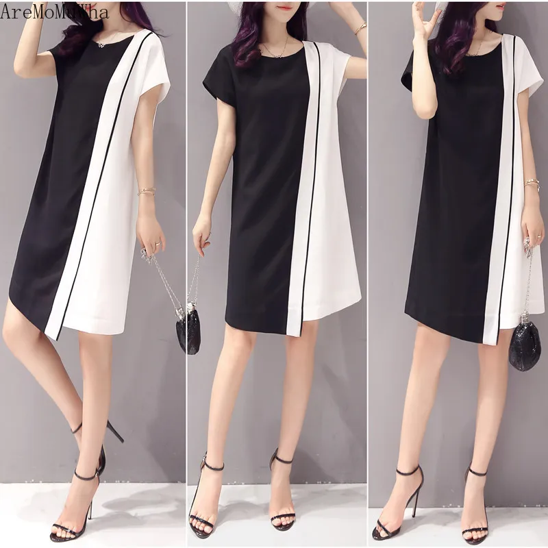 Платье-рубашка с короткими рукавами AreMoMuWha облегающее шифоновое платье