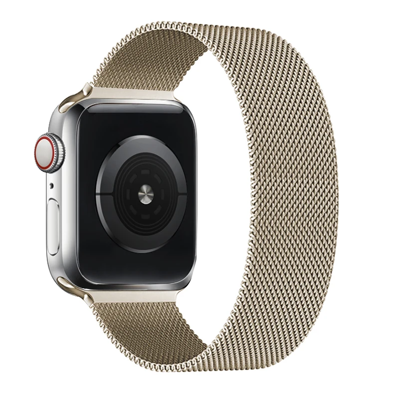 Миланский Браслет Нержавеющая сталь ремешок для наручных часов Apple Watch серии 1/2/3/4