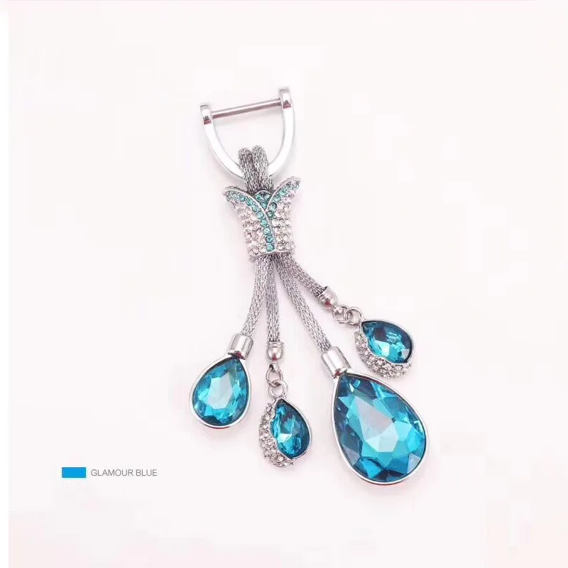 Брелок GPFORTYSIX с кристаллами в виде слезы тюльпана брелок для ключей капли воды