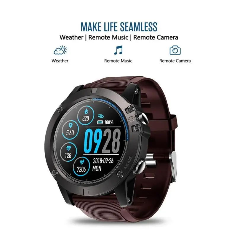 Zeblaze VIBE 3 PRO, 1,3 дюйма, цветной сенсорный дисплей, спортивные Смарт-часы, частота сердечных сокращений, IP67, водонепроницаемые, с пультом дистанционного управления, для музыки, для мужчин, для IOS, Android